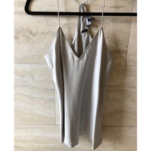 Theory V Neck Camisole 100%Silk spaghetti Straps